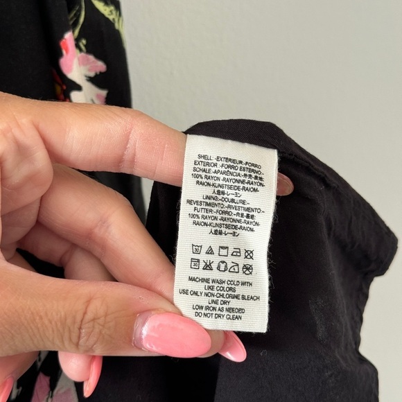 FREE PEOPLE Black The Greatest Day Smocked Mini Dress XS - Picture 5 of 7